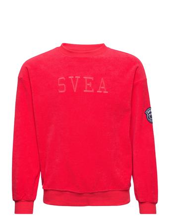 K. Terry Crew Sweat Red Svea