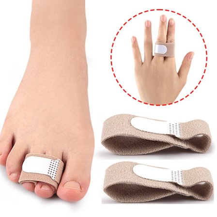 4-pakkaus varvas siteitä: Päällekkäisten varpaiden korjaaja, varpaiden erotin, varvas kääre M