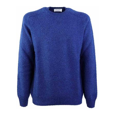 Gran Sasso, Round-neck Knitwear Niebieski, Mężczyzna, Rozmiar: 3XL