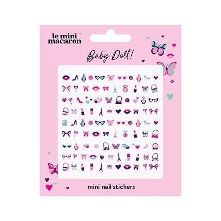 Le mini macaron Mini Nail Art Stickers Baby Doll, Makeup, Nail Art, Nail Stickers