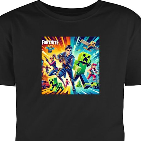 Lapsen t-paita Fortnite vs Minecraft