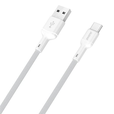 Dudao L9T 5A USB-A - USB-C-kabel 1m - Vit