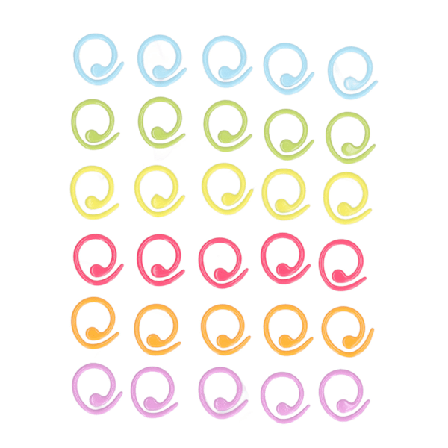 30 stk. Strikkemarkører DIY Farverige Maskemarkører Strikke Hæklemærker til Strikning Quilting Syning Håndværk