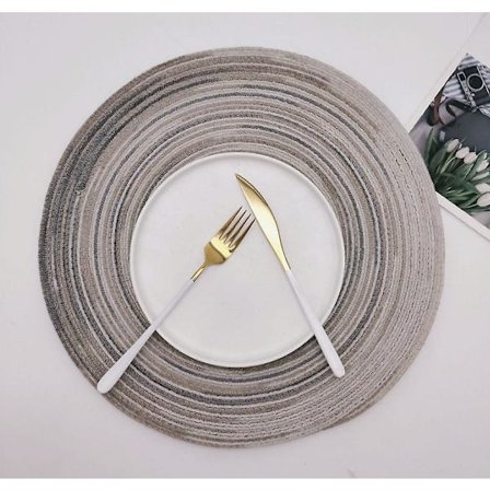 Castor bomuldsgarn bordskåner isolering anti-varm tekande pad runde plade 2stk