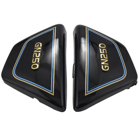 1 par Højre & Venstre Rammeside Dæksler Paneler til Suzuki motorcykel dele GN 250 GN250 GN250 motorcykel dele sort