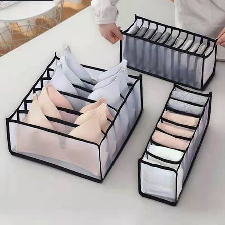 Garderobeopbevaring Tøj, Skuffeindsats til Strømper, F,ZQKLA