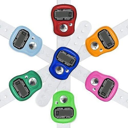 Finger Ring Digital Tasbeeh Tasbih Tally Counter Timer Religiøs Strikkerække WUy