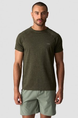 ICANIWILL - Training Mesh T-shirt Dark Khaki Green - Miehet - Treenivaatteet ICIW:ltä