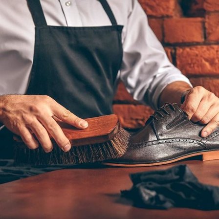 Hästsko Skokräm Borstar Kit Läder Skor Stövlar Skötsel Clean Polish Applikatorer