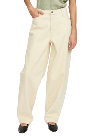 Soft Rebels Srcaja Jeans - Ecru Dam Brun XL