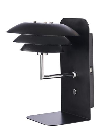 Dl20 Usb -Hylla Matt Svart Home Lighting Lamps Wall Lamps Svart Dyberg Larsen