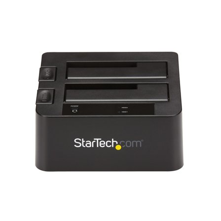 StarTech Dual-Bay USB 3.1 to SATA Hard Drive Docking Station, USB 3.1 (10 Gbps) Hard Drive Dock, External 2.53.5 SATA IIIIII, SSDHDD Docking Station,