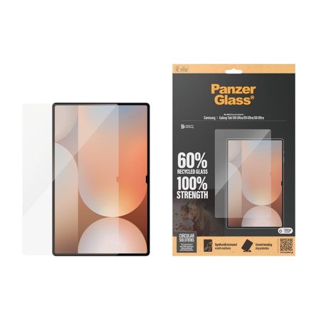 Panzer Samsung Galaxy Tab S8 Ultra | S9 S10 Ultra-Wide Fit Screen Protector PanzerGlass - High quality tempered glass screen protector