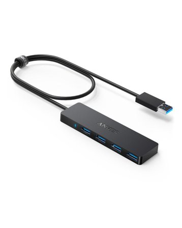 Anker Innovations A7516016 grensesnitt-hub USB 3.2 Gen 1 (3.1 Gen 1) Type-A 5000 Mbit/s Sort