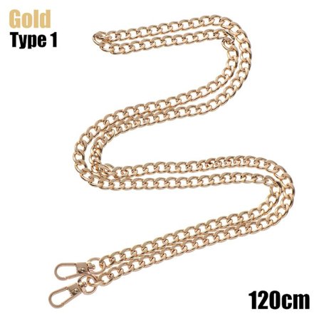 Taskekæde skuldertaske remme GULD 120 CMTYPE 1 TYPE 1 - lager Guld