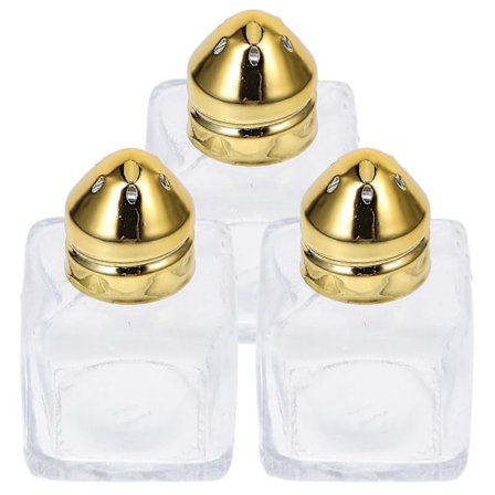 Kompakte 15 ml salt- og pepperbøsser for matlaging, husholdningsbruk, slitesterke glassflasker 6 stk Kvalitetsgaver