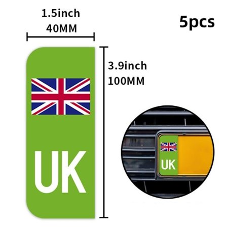 5 st Bildekaler Nummerskylt I I