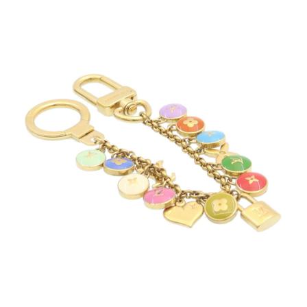 Louis Vuitton Vintage, Pre-owned Porte Cles Chainne Pastilles Geel, Dames, Maat:ONE Size