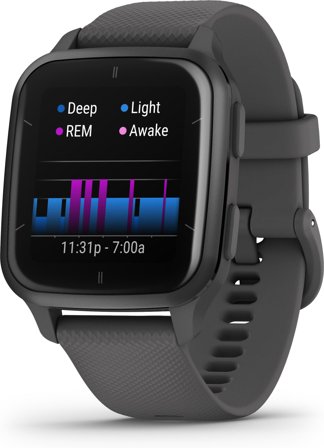 Garmin Venu Sq 2 - skyggegrå - smartklokke med bånd - skyggegrå