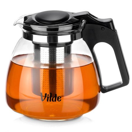 Tekande med infuser, borosilikatglas, 1,15L