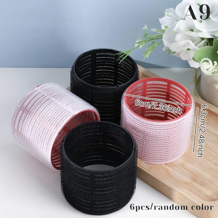 6st Self Grip Hair Rollers Cling Hair Curlers Rollers Hairdres