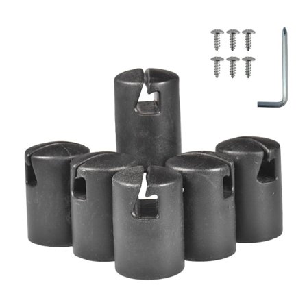 6 STK Trampolin Indhegning Stolpe Hætte Trampolin Beskyttelsesdæksel