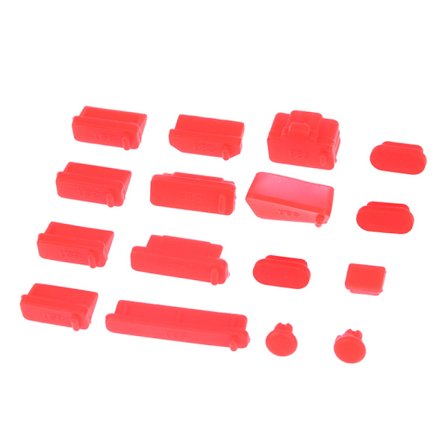 16st/ set Laptop dammplugg Set USB Port VGA gummiskydd