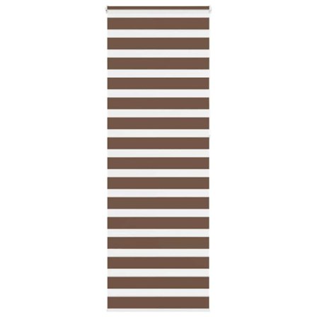 Rullgardin zebra brun 70x230 cm tyg bredd 65,9 cm polyester