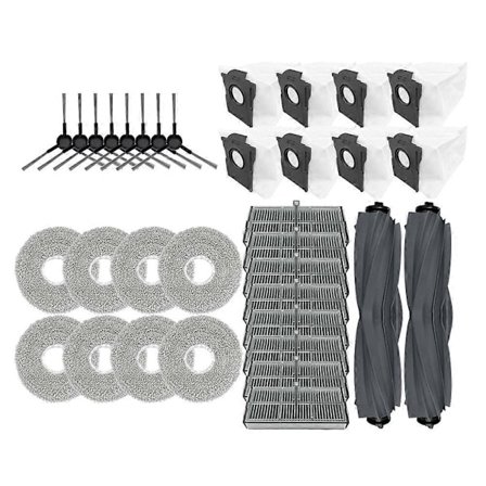 For Dreame L40 Ultra AE / Dreame D20 Ultra Deler Hovedsidebørste Hepa Filter Moppeklut Støvpose Tilbehør