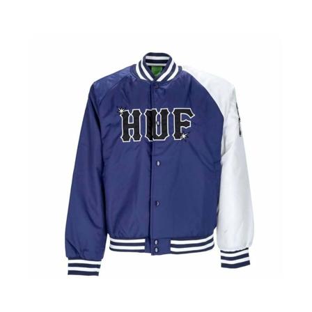 HUF Bomber Jacka blå, Herr, Herr, Storlek: L