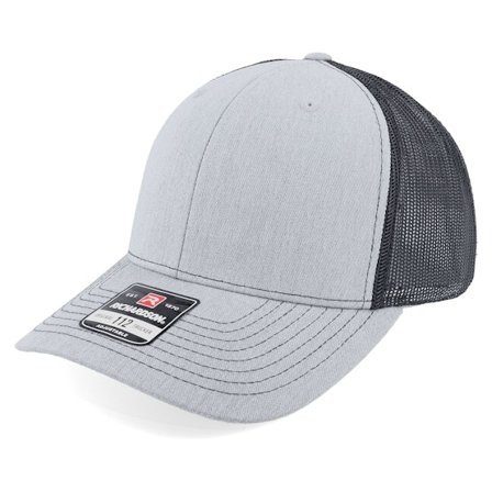 Richardson - Grigio trucker Cappellino - 112 Split Heather Grey/Black Trucker @ Hatstore