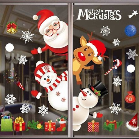 Julenissens Klistremerker, Julerute Klistremerker, Julklistremerker, DIY Dekorasjon Rute Klistremerker, DIY