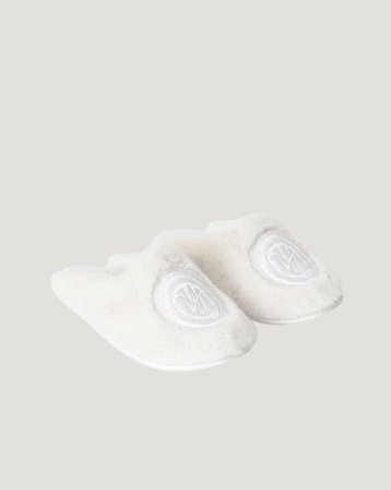 Gina Tricot Young Y faux fur slippers Kremfarget Sandaler Jente - Kids Brand Store