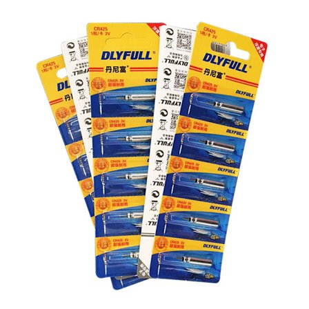 10 stk. CR425 batterier fiskeri elektrisk flåd 3V natlys tændt