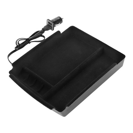 12 V:n autopuhelimen langaton lataus säilytyslaatikko Organizer Sopii Tesla Model X ja Model S 2016-Up -malleihin