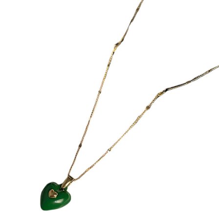 Hjertevedhæng Halskæde til Kvinder Pige Valentinsdag Smykker Krystal Hjerte Charm Choker Kæde Halskæde Festgave [HK]