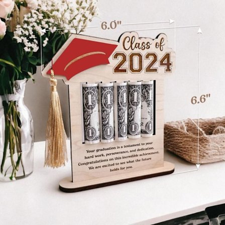 Graduation Money Holders Graduation Card RÖTT