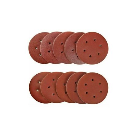 100 stk. 150 mm slibeskiver slibeskive slibeskiver 40/80/120/180/320/600/800/1000/1500/2000 kornstørrelse ideel til slibning/polering/fjernelse af 