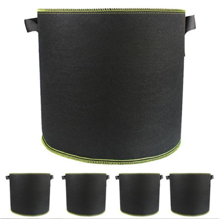 Plantepose, 5 stk. Kartoffelplantepose og geotekstilpose, kompatibel med permanent dyrkning - Genanvendelig, ideel til dyrkning af kartofler og 