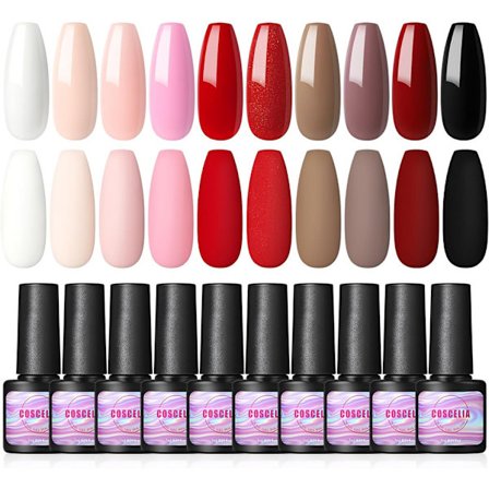 Semi-permanent gel nagellack UV LED Semi-permanent nagellack 7ML, 10st