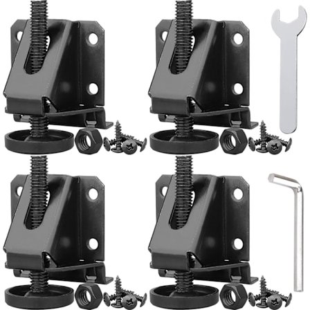 Nivåføtter Heavy Duty Møbel Nivåregulering Justerbar Bordben Nivåregulering med Låsemuttere for Møbler, Bord, Skap, Arbeidsbenker, Hyller Uni