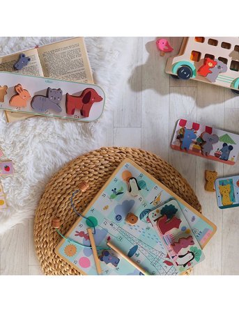 Vilac 4 Games For Toddlers - Multi/patterned - ONE SIZE