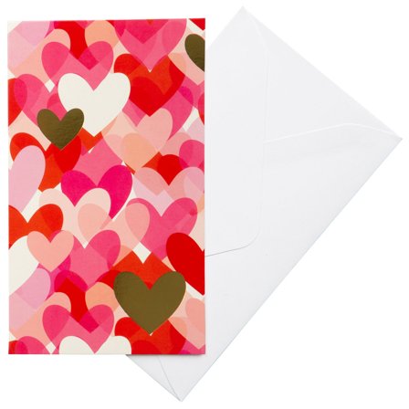 Kort med Konvolutt Hjerter