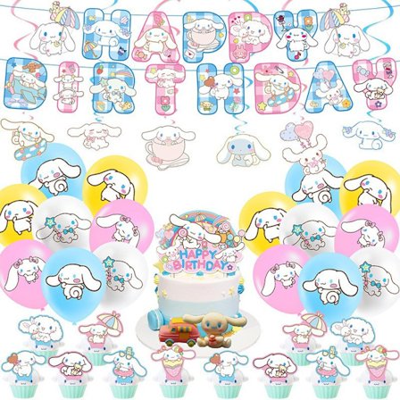 Jordgubbstema Grattis på födelsedagen Party Tillbehör Dekoration