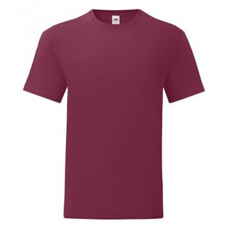 Fruit Of The Loom Iconic T-shirt för män (5-pack) 3XL Bourgogne