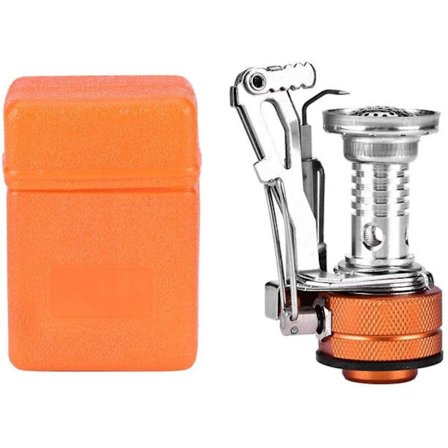 Camping Gaskök Mini Bärbar Lätt Gas Spis Brännare för Utomhus Camping Picknick Vandring (FMY)