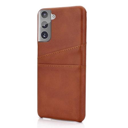 Samsung Galaxy S22 Plus - Deksel med kortholder Brun