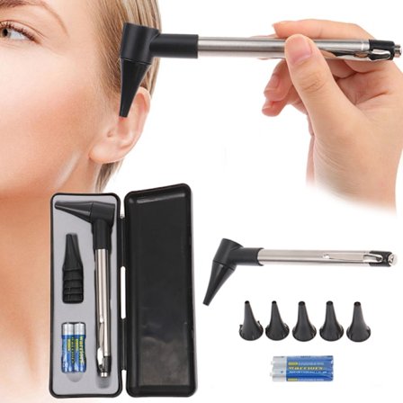 1 Set Otoscope Oftalmoskooppi Ent Ear Care Examination