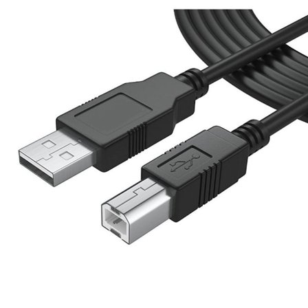 6ft USB-printerkabel 2.0 til HP OfficeJet Laserjet Envy; Canon Pixma; KLB
