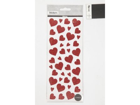 Glitterstickers röd hjärtan 84/fp 84/fp - Lyreco - Skola och förskola - Hobbymaterial - Bokmärken och stickers